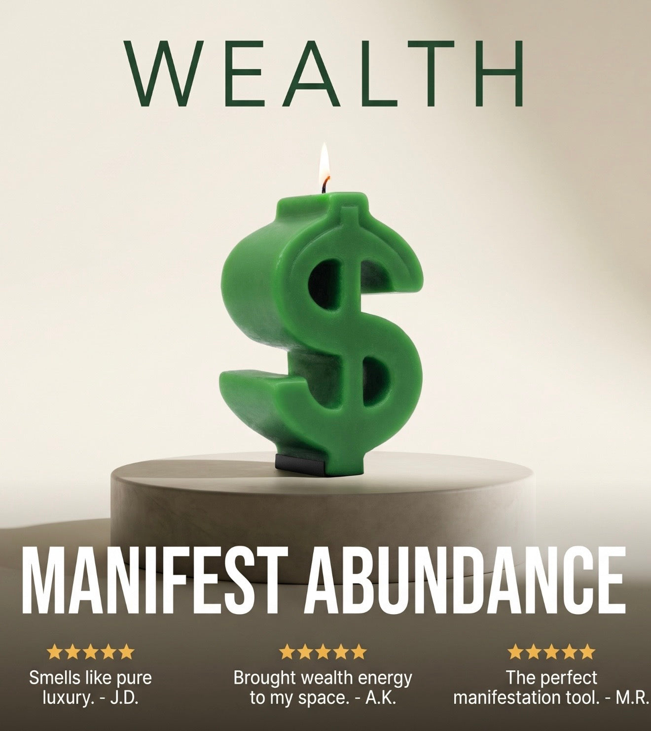 Wealth Money Candle