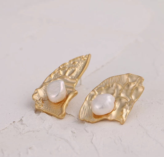Art Deco Freshwater Pearl Earrings.